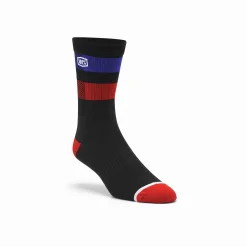 100% Flow Performance Socks -Motorcycle clothing flow black jpg