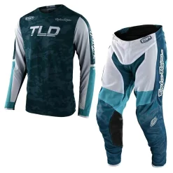 Troy Lee Designs GP Air Veloce Motocross Kit Combo - Camo Marine