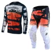 Troy Lee Designs GP Brushed Team Navy Orange Motocross Kit Combo -Motorcycle clothing gpkcbtno 01 jpg