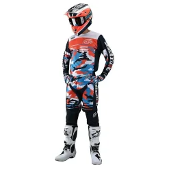 Troy Lee Designs GP Formula Camo Navy Orange Motocross Kit Combo -Motorcycle clothing gpkcfcno 05 jpg