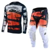 Troy Lee Designs Kids GP Brushed Team Navy Orange Motocross Kit Combo -Motorcycle clothing gpkkcbtno 01 jpg