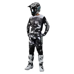 Troy Lee Designs Kids GP Formula Camo Black Grey Motocross Kit Combo -Motorcycle clothing gpkkcfcbg 06 jpg