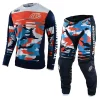 Troy Lee Designs Kids GP Formula Camo Navy Orange Motocross Kit Combo -Motorcycle clothing gpkkcfcno 01 jpg