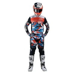 Troy Lee Designs Kids GP Formula Camo Navy Orange Motocross Kit Combo -Motorcycle clothing gpkkcfcno 04 jpg