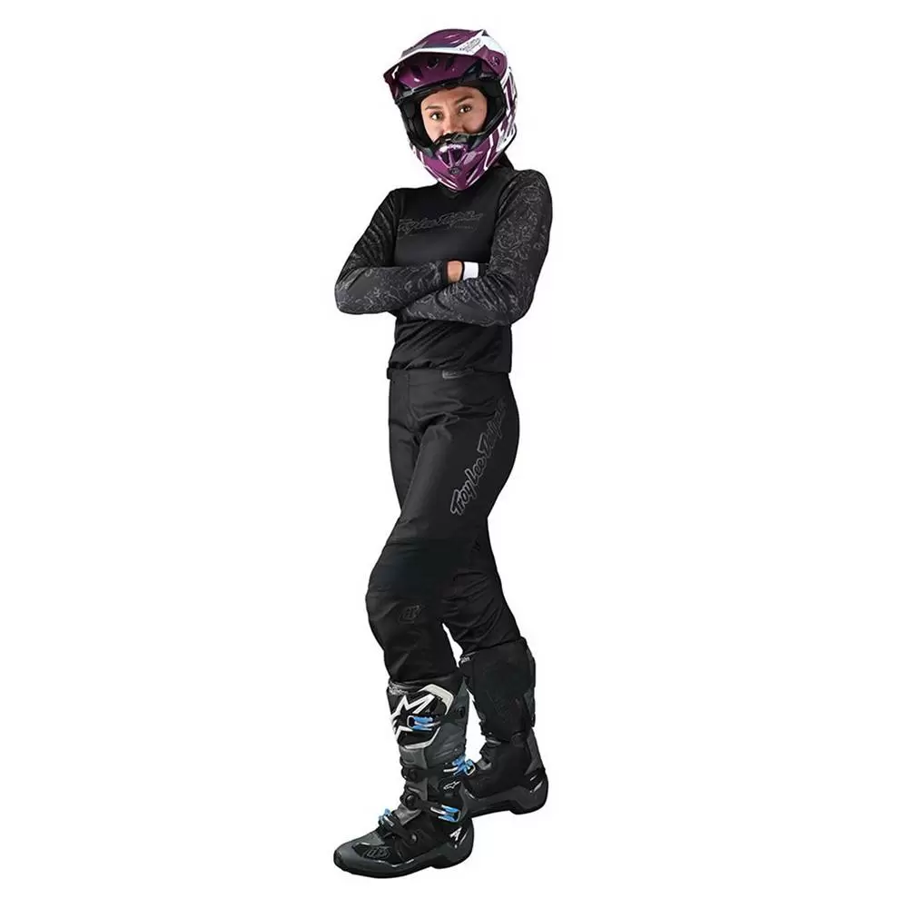 Troy Lee Designs GP Floral Black Women's Motocross Kit Combo 6 Troy Lee Designs GP Floral Black Women's Motocross Kit Combo - Image 4