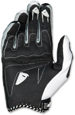 UFO AirBase White Motocross Gloves -Motorcycle clothing gu04366 back 2 jpg