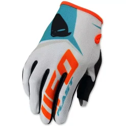 UFO Vanguard Motocross Gloves - Grey Blue Orange -Motorcycle clothing gu04410e jpg