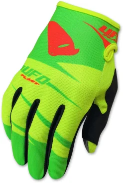UFO Kids Hydra Yellow Green Motocross Gloves -Motorcycle clothing gu04416 d 2 jpg