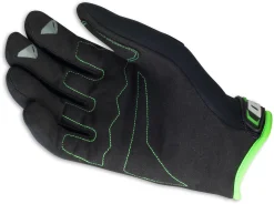 UFO Neoprene Black Fluo Green Motocross Gloves -Motorcycle clothing gu04419 palm 3 jpg