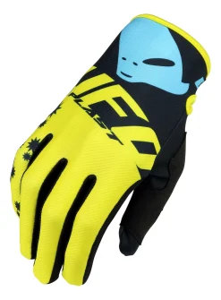 UFO Mizar Yellow Motocross Gloves -Motorcycle clothing gu04431 d 3 jpg