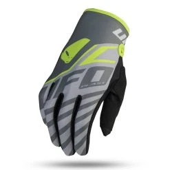 UFO Vanadium Grey Neon Yellow Motocross Gloves -Motorcycle clothing gu04476 e 01 8