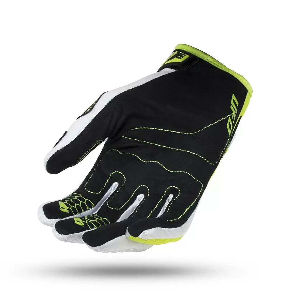 UFO Blaze White Motocross Gloves 8 UFO Blaze White Motocross Gloves - Image 6