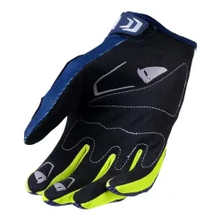 UFO Iridium Blue Yellow Motocross Gloves -Motorcycle clothing gu04478ndflu 02 jpg