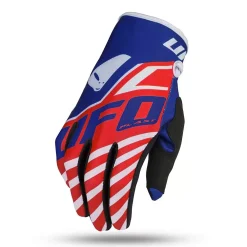 UFO Kids Vanadium Red Blue Motocross Gloves -Motorcycle clothing gu04479 b 01 3 jpg