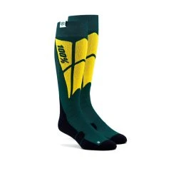 100% Hi Side Performance Moto Green Socks