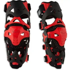 UFO Morpho Fit White Knee Brace Left Side -Motorcycle clothing kb001bsm jpg