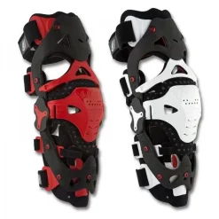 UFO Morpho Fit White Knee Brace Left Side -Motorcycle clothing kb002 white red jpg