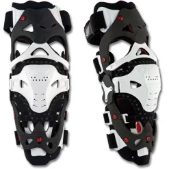 UFO Morpho FIT White Knee Brace Pair -Motorcycle clothing kb003w jpg