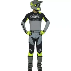 O'Neal Mayhem Hexx V.23 Jersey Grey / Neon Yellow -Motorcycle clothing m004 403 03 jpg
