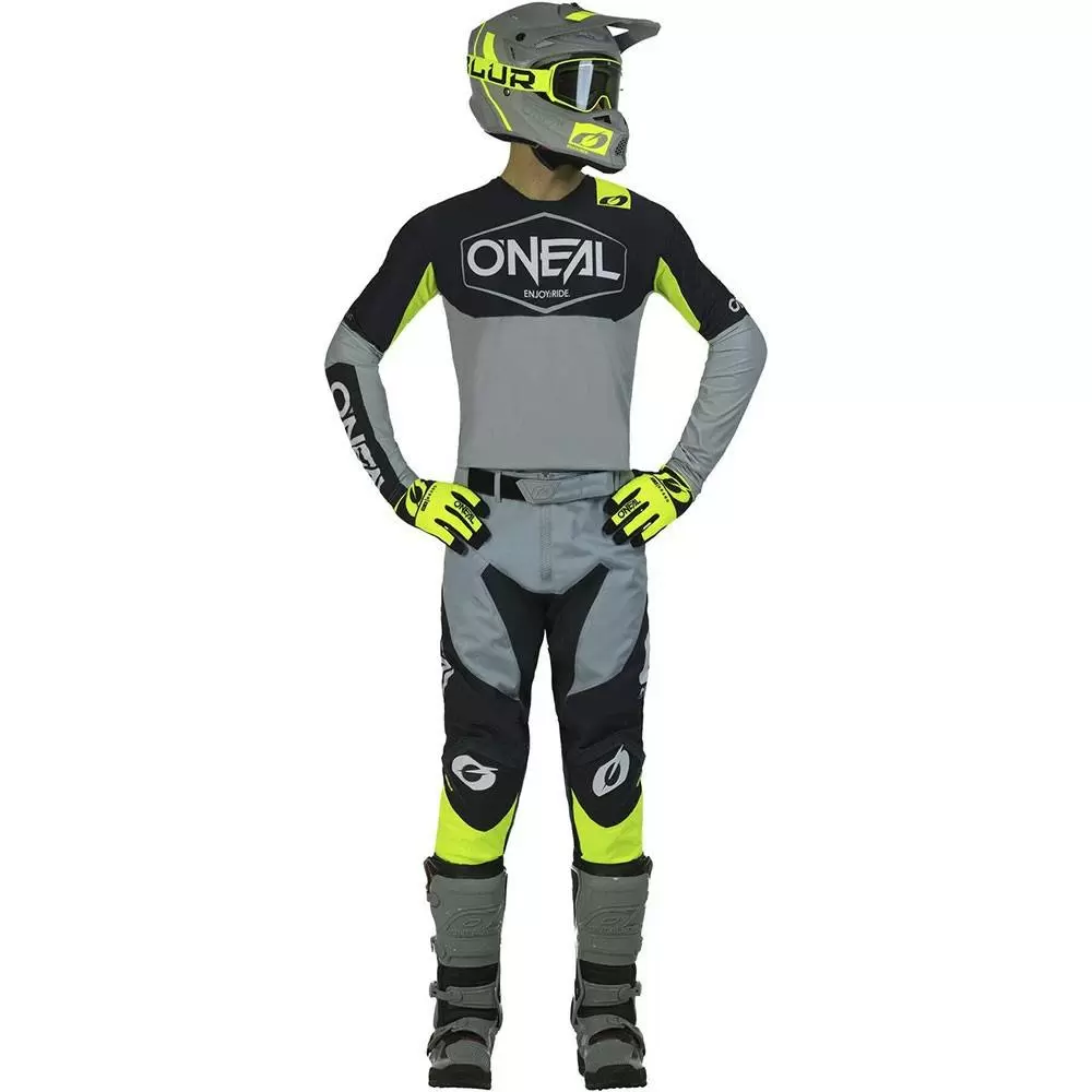 O'Neal Mayhem Hexx V23 Kit Combo - Grey Neon Yellow 4 O'Neal Mayhem Hexx V23 Kit Combo - Grey Neon Yellow - Image 2