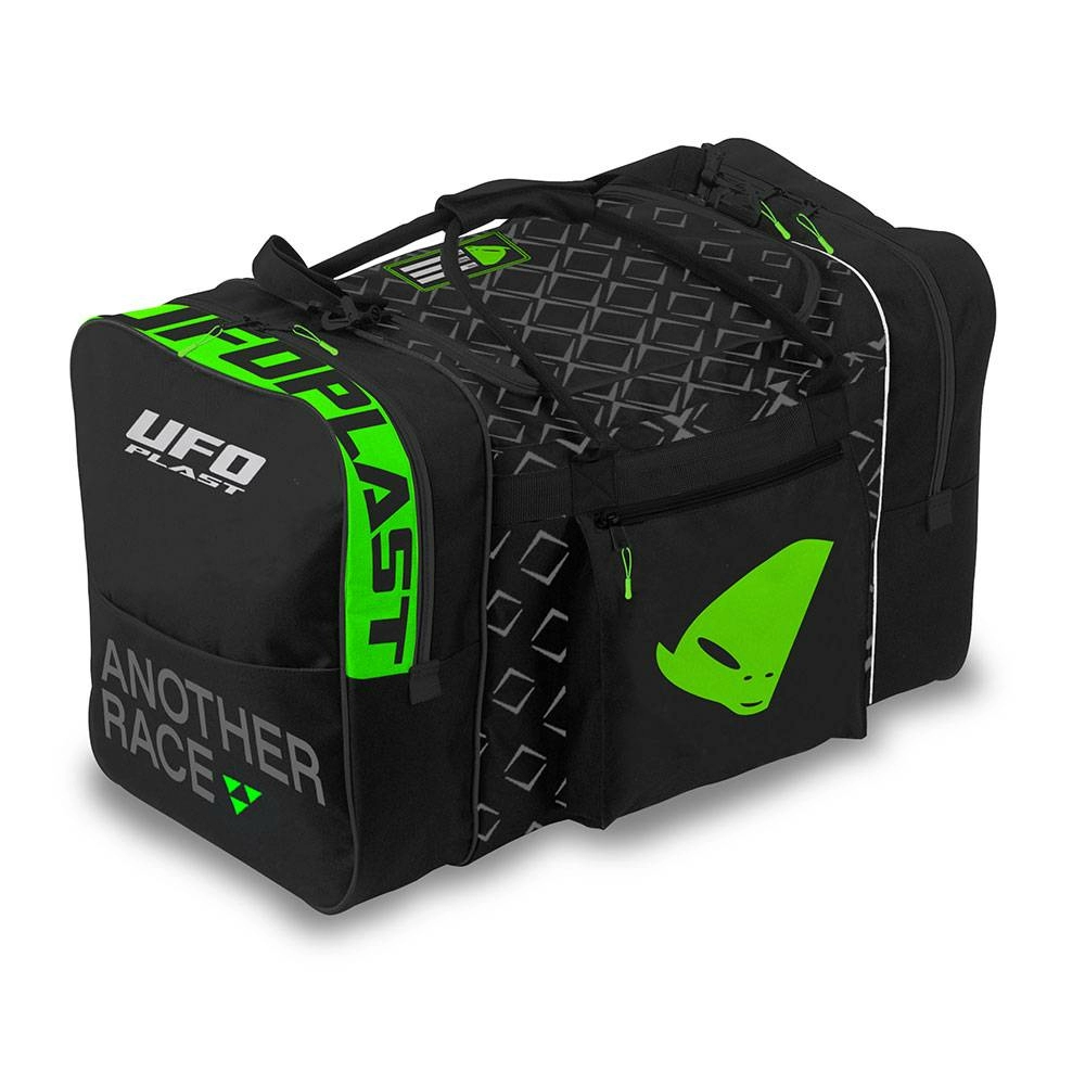UFO Plast Black/Green Large Motocross Gear Bag 4 UFO Plast Black/Green Large Motocross Gear Bag - Image 2