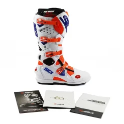 Sidi Crossfire 2 SRS Orange Fluo White Motocross Boots -Motorcycle clothing mfire2srs arfbibl 07 4 jpg