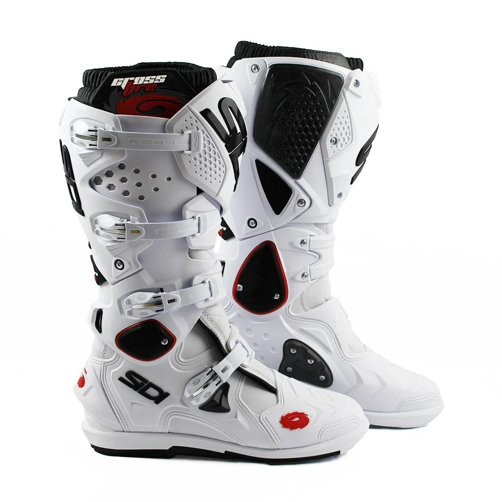 Sidi Crossfire 2 SRS White White Motocross Boots 4 Sidi Crossfire 2 SRS White White Motocross Boots - Image 2