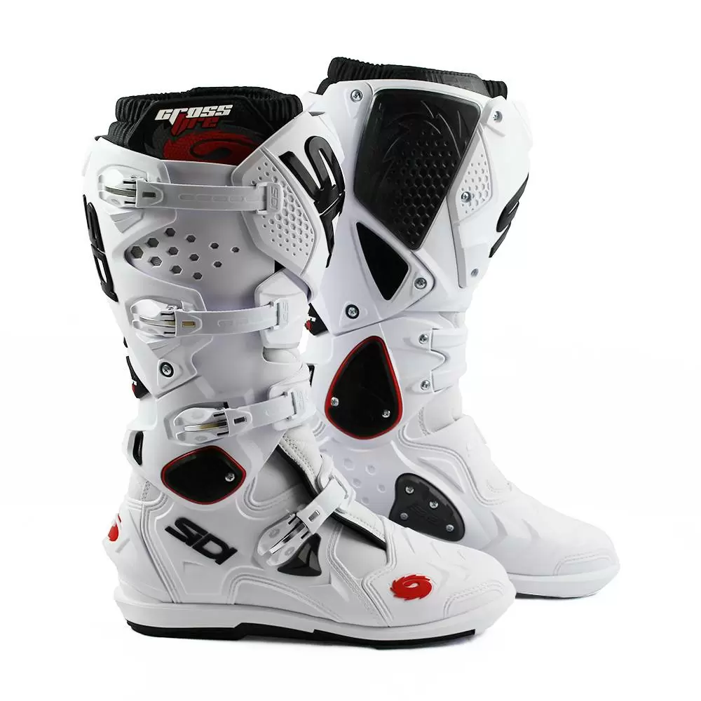 Sidi Crossfire 2 SRS White White Motocross Boots 6 Sidi Crossfire 2 SRS White White Motocross Boots - Image 4