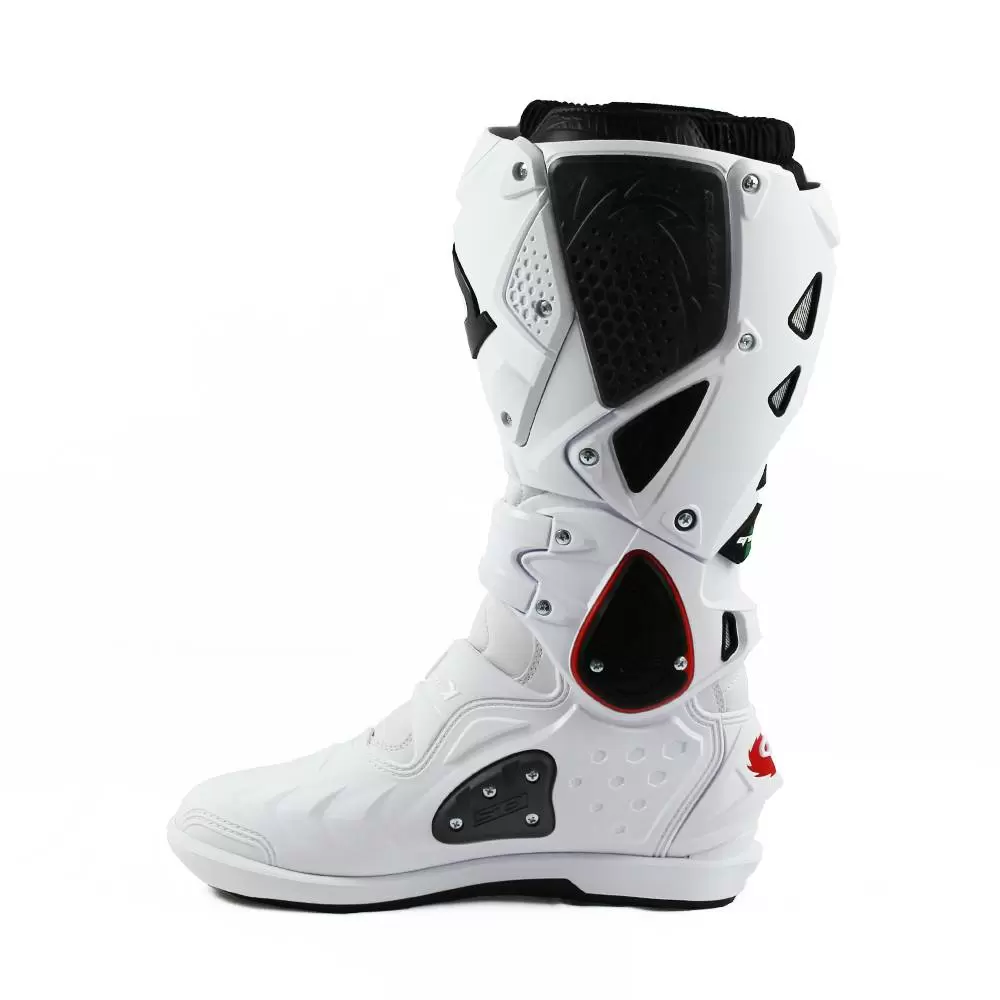 Sidi Crossfire 2 SRS White White Motocross Boots 8 Sidi Crossfire 2 SRS White White Motocross Boots - Image 6