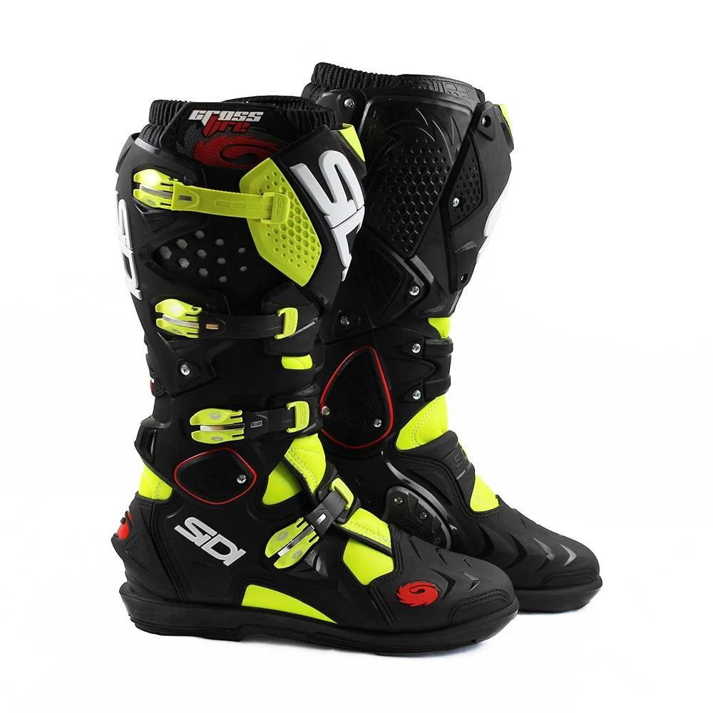 Sidi Crossfire 2 SRS Boots - Yellow Fluo Black 3 Sidi Crossfire 2 SRS Boots - Yellow Fluo Black