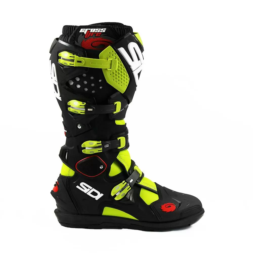 Sidi Crossfire 2 SRS Boots - Yellow Fluo Black 6 Sidi Crossfire 2 SRS Boots - Yellow Fluo Black - Image 4