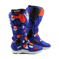 Sidi Crossfire 3 SRS Off-Road Boots - White Blue Red Fluo -Motorcycle clothing mfire3srs biblrosf 01 4 jpg