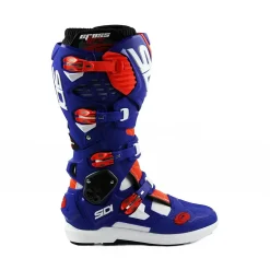 Sidi Crossfire 3 SRS Off-Road Boots - White Blue Red Fluo -Motorcycle clothing mfire3srs biblrosf 04 4 jpg