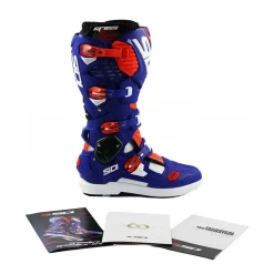 Sidi Crossfire 3 SRS Off-Road Boots - White Blue Red Fluo -Motorcycle clothing mfire3srs biblrosf 07 4 jpg