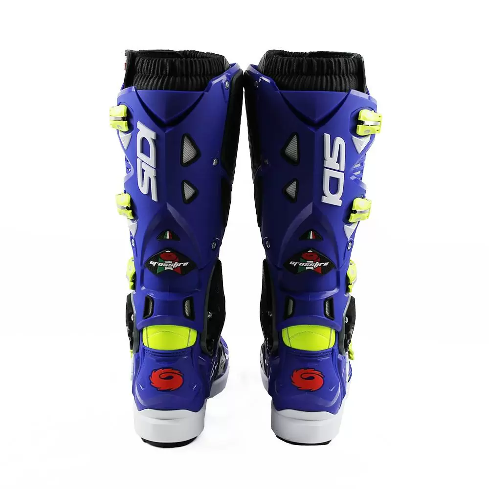 Sidi Crossfire 3 SRS Off-Road Boots - Yellow Fluo Blue 13 Sidi Crossfire 3 SRS Off-Road Boots - Yellow Fluo Blue - Image 11