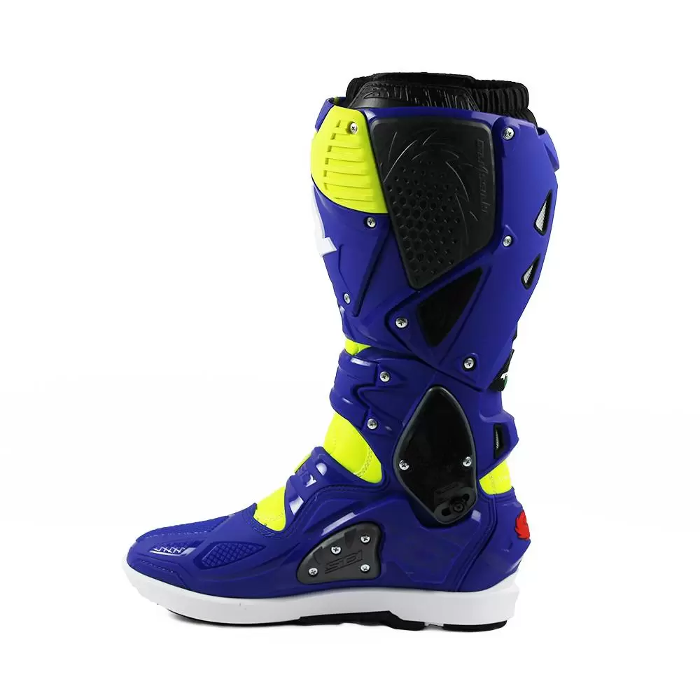 Sidi Crossfire 3 SRS Off-Road Boots - Yellow Fluo Blue 11 Sidi Crossfire 3 SRS Off-Road Boots - Yellow Fluo Blue - Image 9