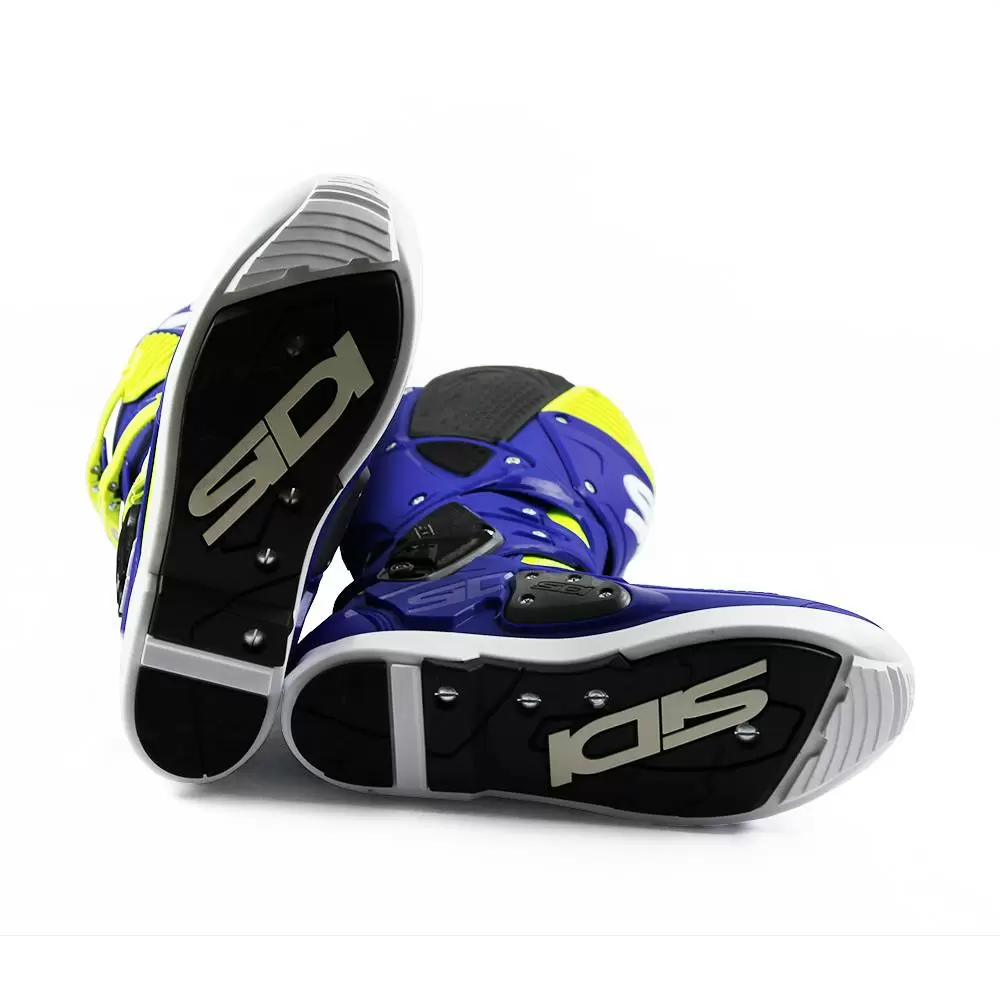 Sidi Crossfire 3 SRS Off-Road Boots - Yellow Fluo Blue 14 Sidi Crossfire 3 SRS Off-Road Boots - Yellow Fluo Blue - Image 12