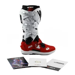 Sidi Crossfire 3 SRS Off-Road Boots - Black Red White -Motorcycle clothing mfire3srs nerobi 07 4 jpg