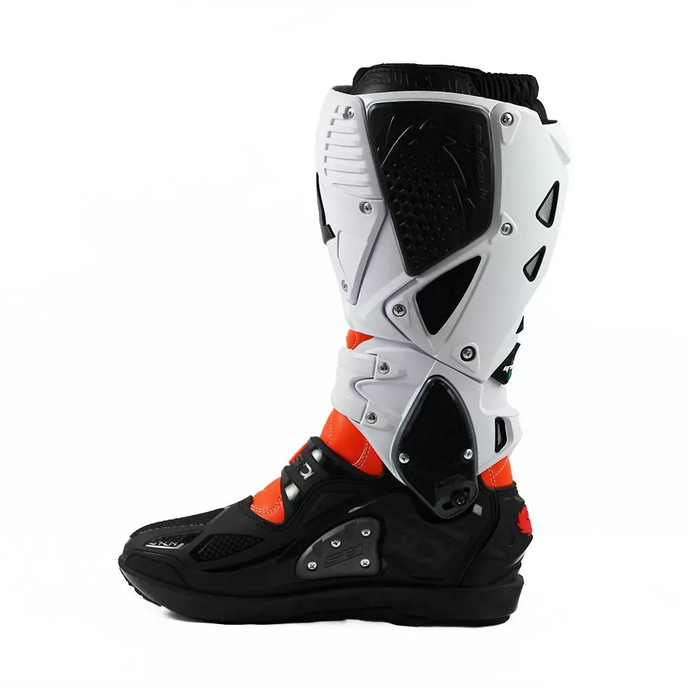 Sidi Crossfire 3 SRS Off-Road Boots - Orange Black White 14 Sidi Crossfire 3 SRS Off-Road Boots - Orange Black White - Image 12