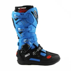 Sidi Crossfire 3 SRS Off-Road MX Boots - Light Blue Black -Motorcycle clothing mfire3wsrs azne 04 jpg