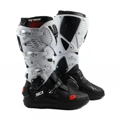 Sidi Crossfire 3 SRS Off-Road Boots - Black White -Motorcycle clothing mfire3wsrs nebi 01 25 jpg