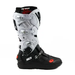 Sidi Crossfire 3 SRS Off-Road Boots - Black White -Motorcycle clothing mfire3wsrs nebi 04 4 jpg