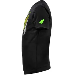 UFO Alien Head Black T-Shirt -Motorcycle clothing mg04462k side jpg