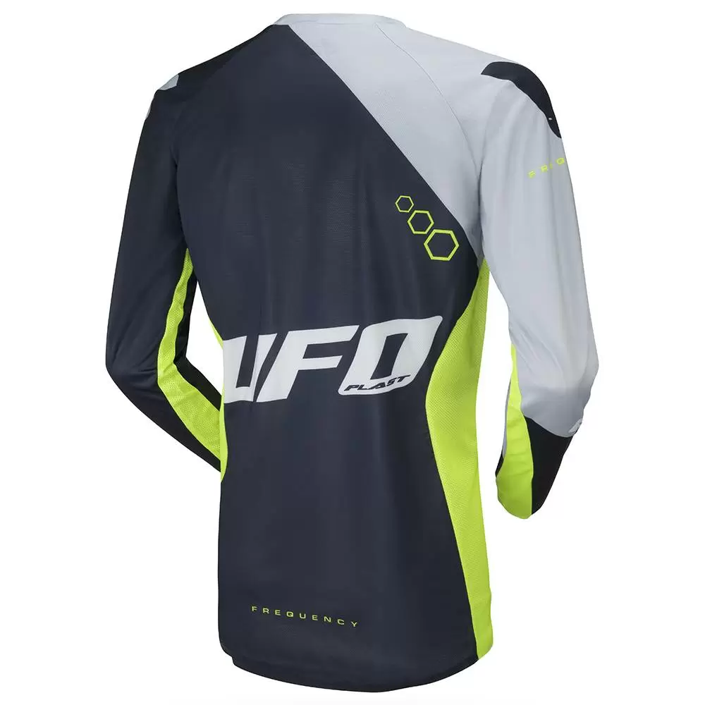 UFO Frequency Slim Blue Grey Neon Yellow Motocross Kit Combo 4 UFO Frequency Slim Blue Grey Neon Yellow Motocross Kit Combo - Image 2