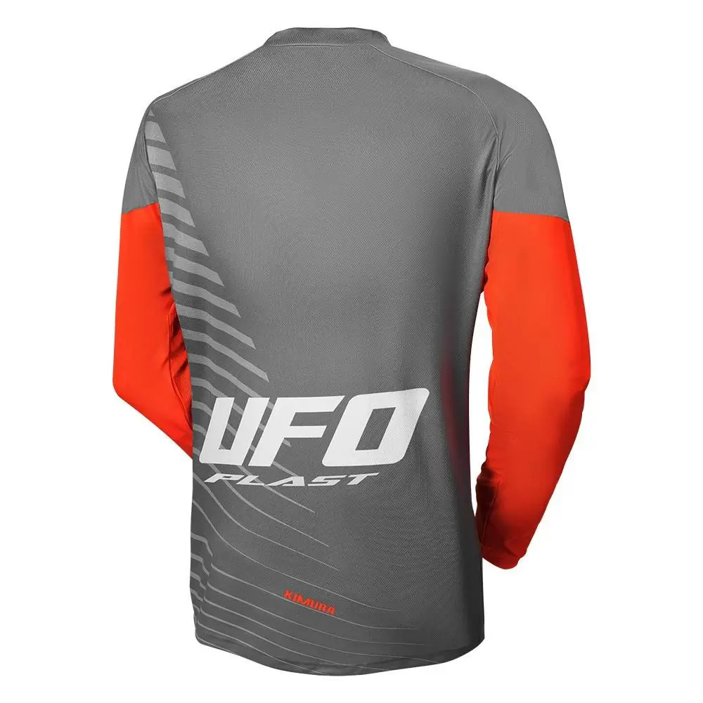 UFO Kimura Motocross Jersey - Grey Orange 10 UFO Kimura Motocross Jersey - Grey Orange - Image 8