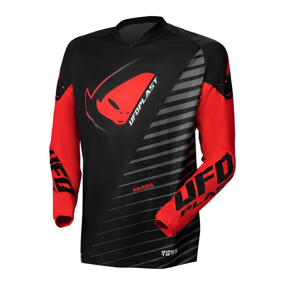 UFO Kimura Motocross Jersey - Black Red 5 UFO Kimura Motocross Jersey - Black Red - Image 3