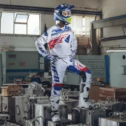 UFO Heron Motocross Jersey - White -Motorcycle clothing mg04492w 03 jpg