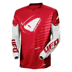 UFO Kids Kimura Red Motocross Jersey -Motorcycle clothing mg04494b 01 jpg