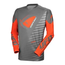 UFO Kids Kimura Grey Orange Motocross Jersey 17 UFO Kids Kimura Grey Orange Motocross Jersey -Motorcycle clothing mg04494ef 01 jpg