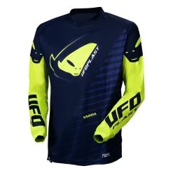 UFO Kids Kimura Blue Yellow Motocross Jersey -Motorcycle clothing mg04494ndflu 01 4